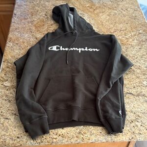 Champion Dark Hoodie with Logo